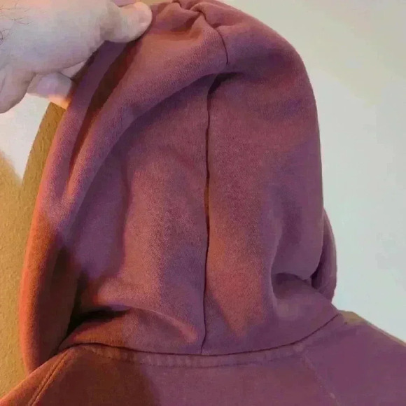The North Face burgundy hoodie, medium - Picture 6 of 8